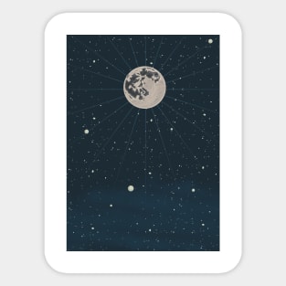 The Moon and the Stars Sticker